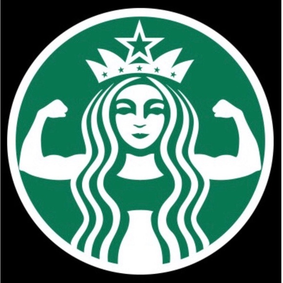 Starbucks Muscle racer back tank top gray green white size medium New NWT - Picture 3 of 7